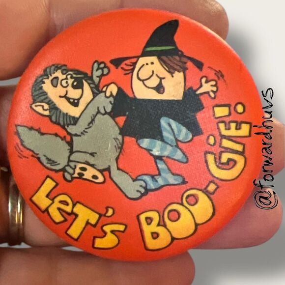 Bundle Sale 3 for $15 | Hallmark Pin Button Halloween Witch Dance Let's Boo-gie! - Picture 6 of 7